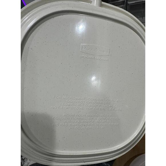 6 Piece Vintage Rubbermaid Microwave Stack Cooker 3qt 1qt Steamer Tray Lids - Picture 13 of 13